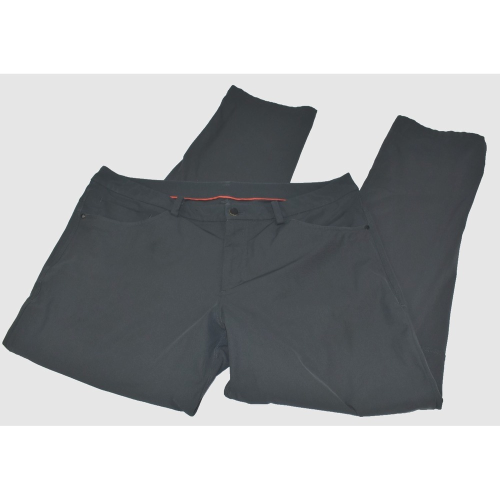 Lululemon ABC Commission Men Pants Size 36X33 Black Classic Stretch Tech A60416